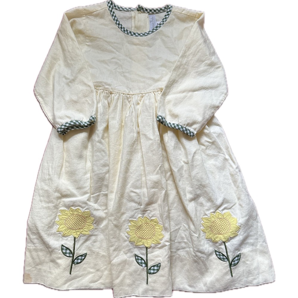 Fantaisie Kids Sunflower Cotton Dress Size 18 Months